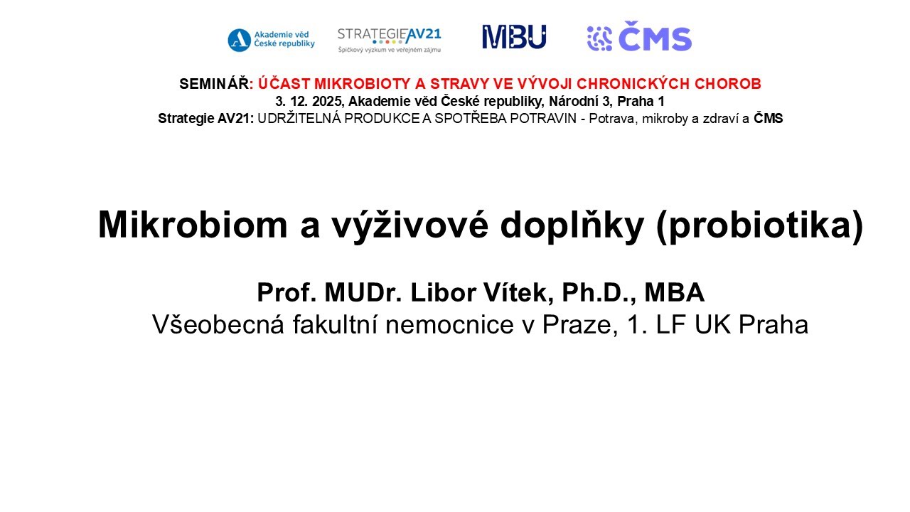 Mikrobiom a výživové doplňky probiotika