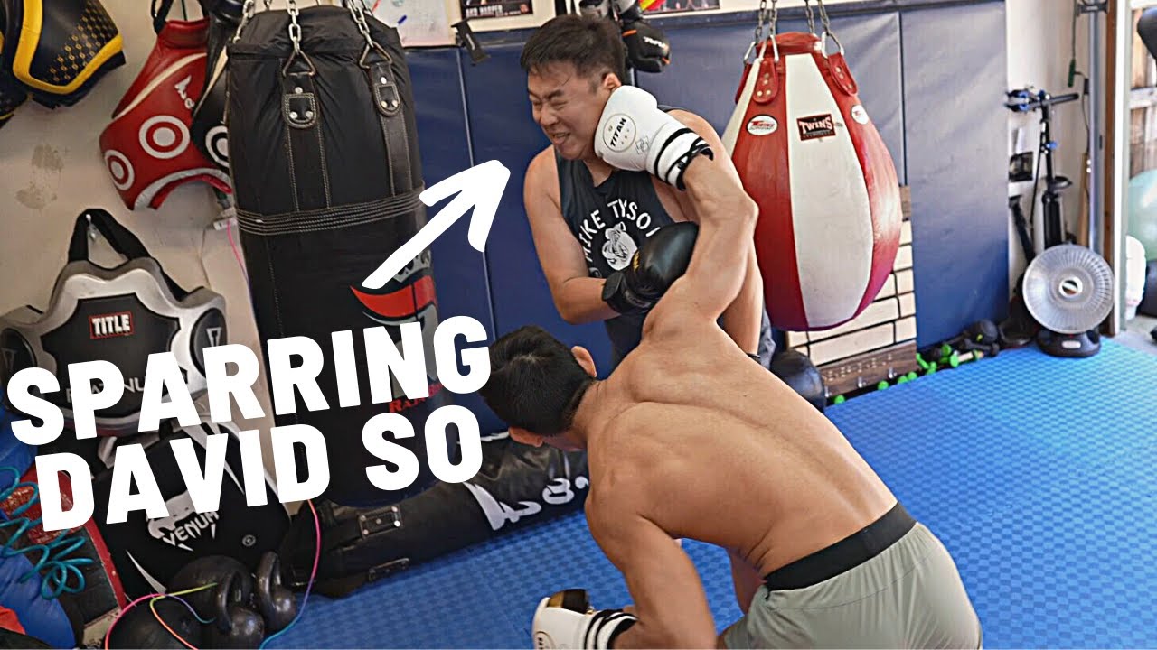 That time I sparred comedian @DavidSoComedy