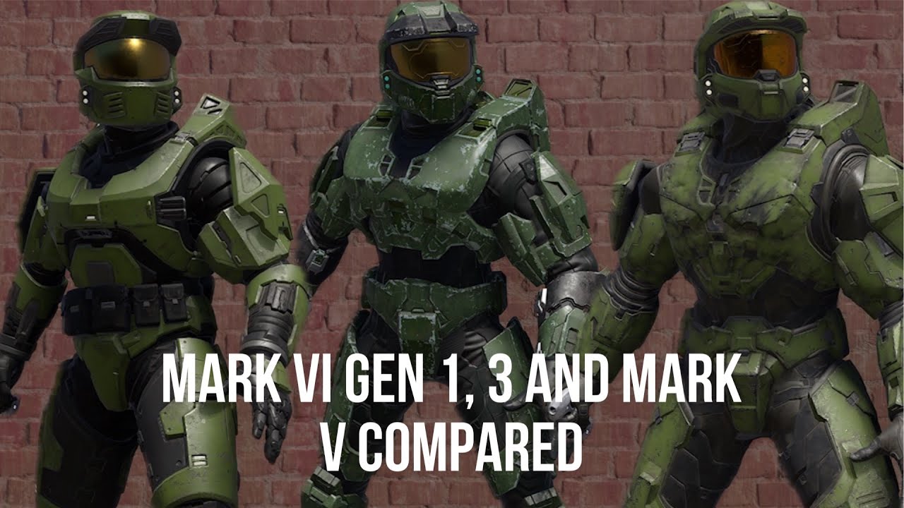 All 3 Mark kits compared! Mark V, Mark VI Gen 1 and Gen 3 - Halo Infinite