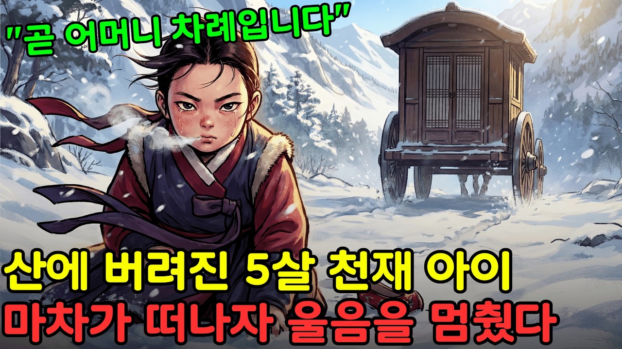 눈 덮인 산에 버려진 5살 천재 아이, 계모의 마차가 사라지자마자 울음을 멈췄다. 과연 이 아이는 살아남을 수 있을까?