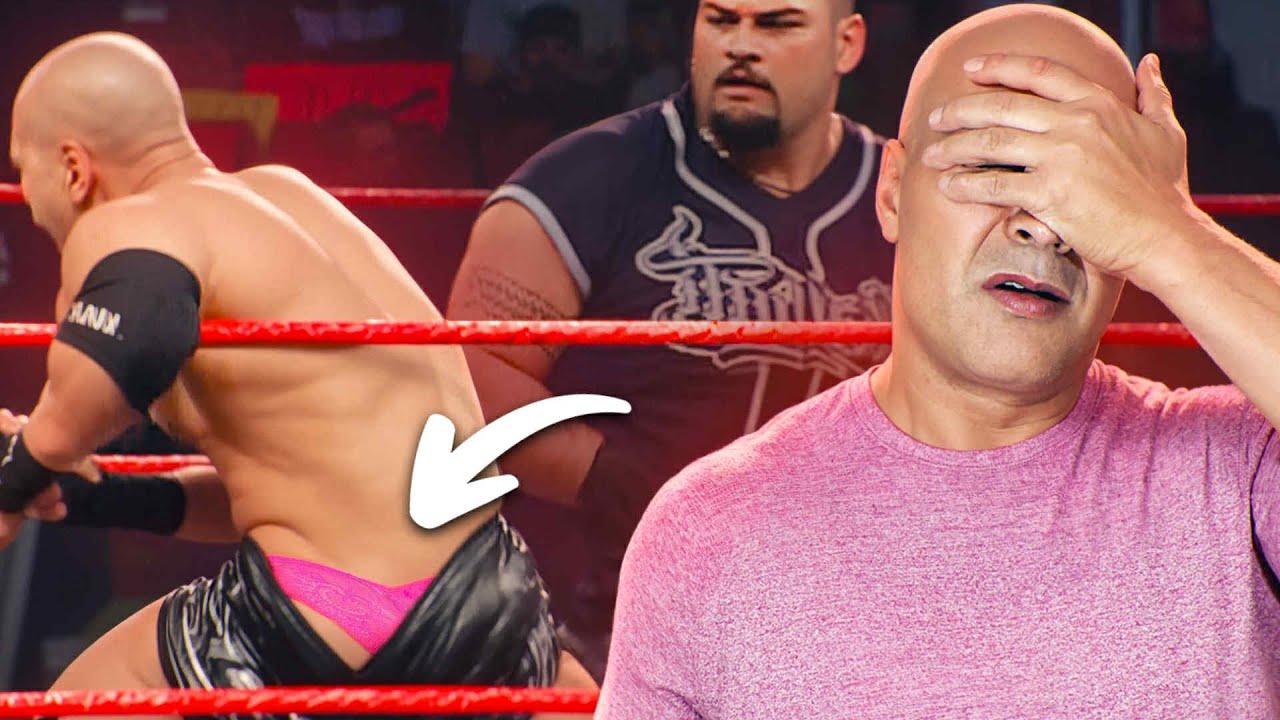 Реакция на мои самые неловкие моменты в WWE