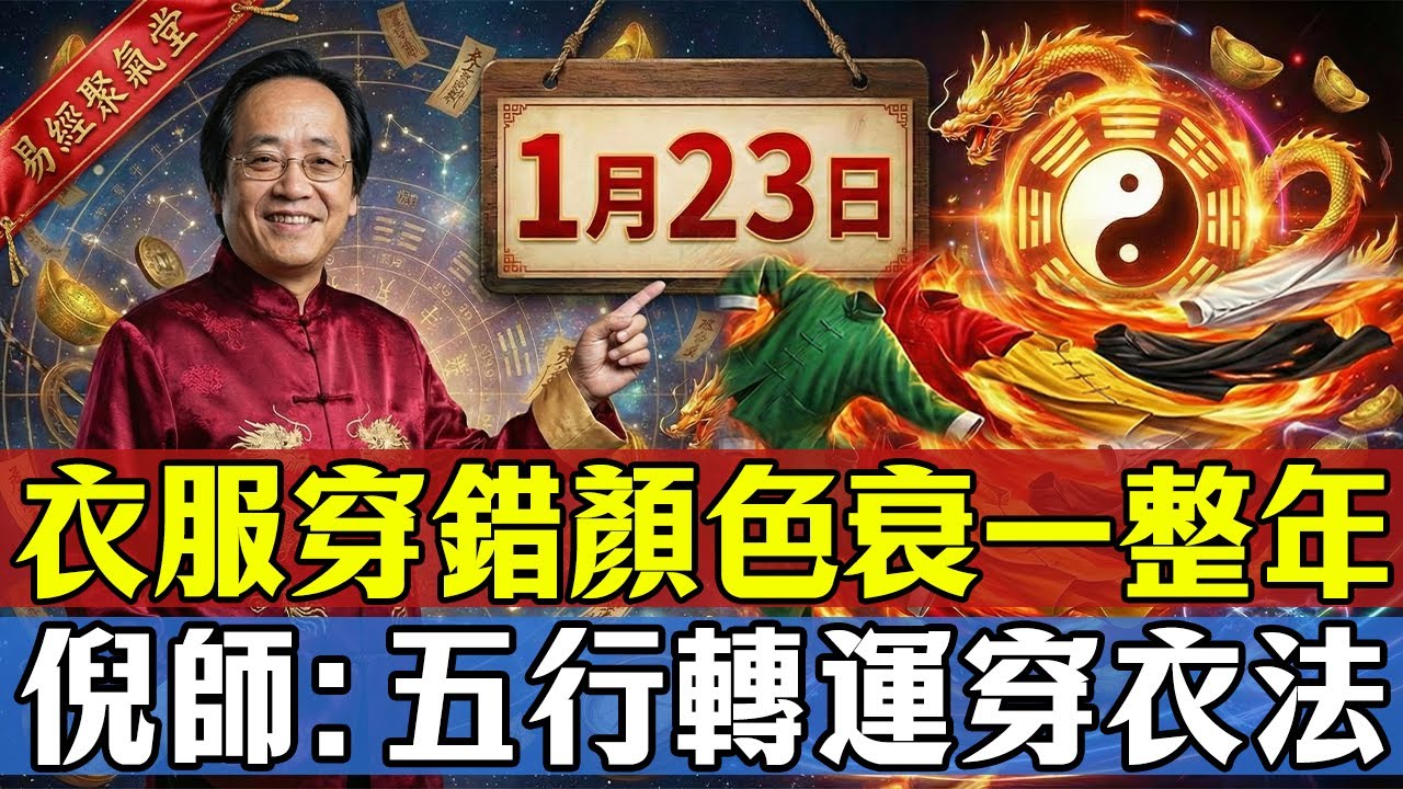 倪海廈：衣著顏色不對，氣場全亂！教你“五行轉運穿衣法”，財神爺親自把錢送上門！#倪海廈 #五行穿衣 #中醫養生 #陽氣 #改運風水