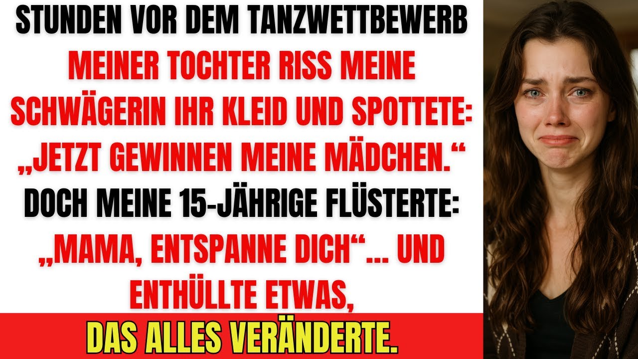 Kurz vor dem Tanz sabotierte meine Schwägerin – doch meine Tochter schockte alle mit DER Enthüllung