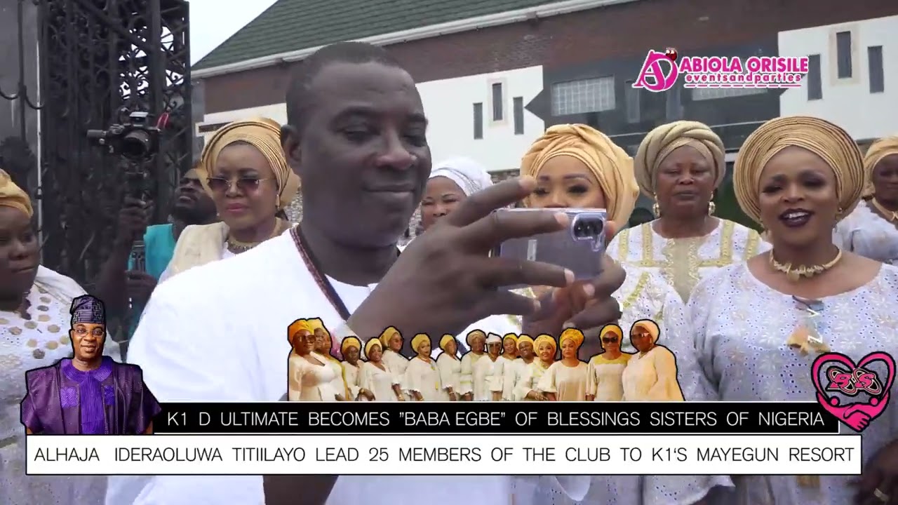 Blessings Sisters steal show at K1 Mansion as they installed him as their Baba Egbe