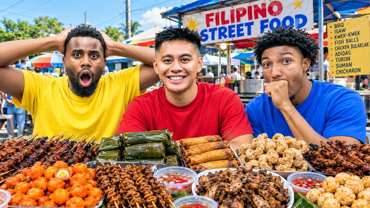 My Friends Try Filipino Street Food *they were shocked!*