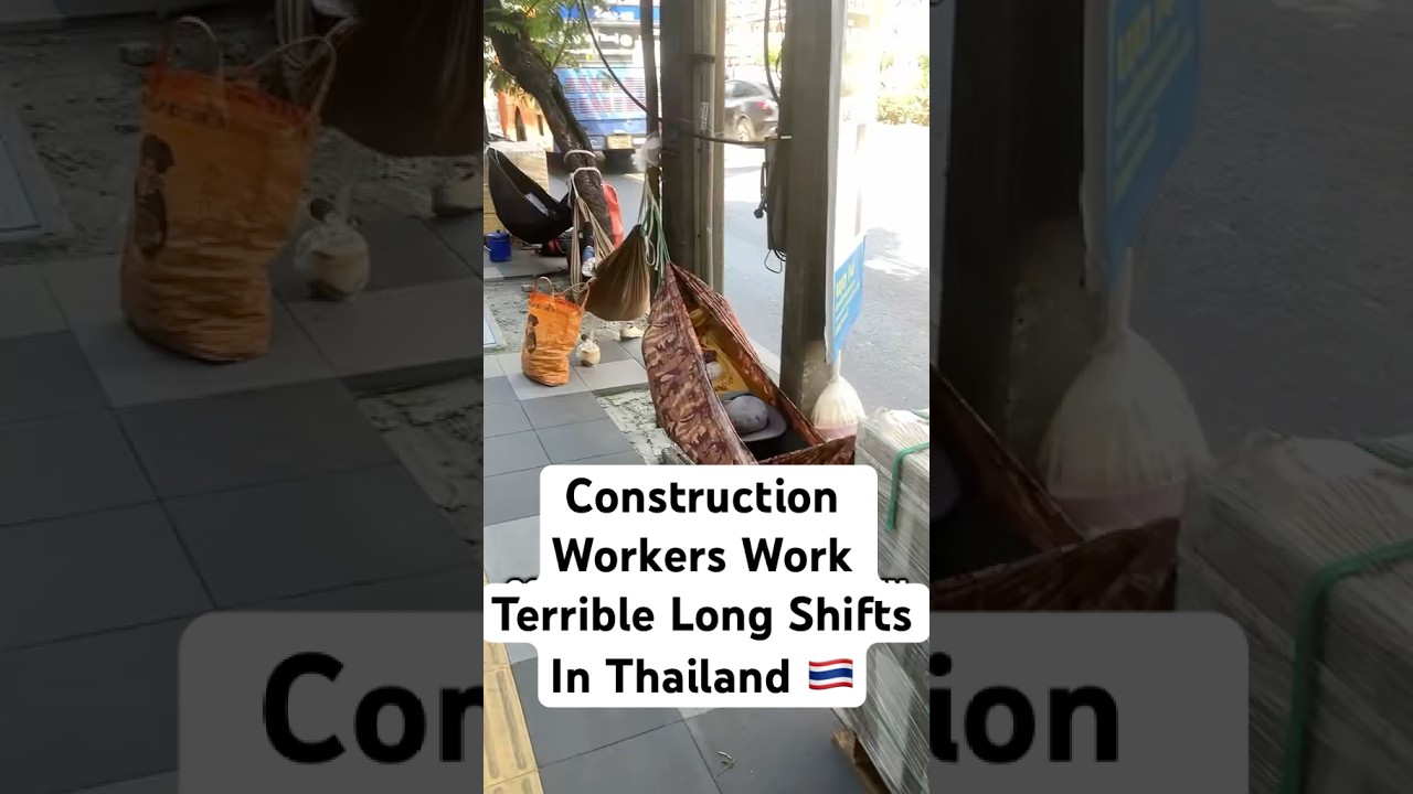 Строители в Таиланде работают в ужасно долгие смены 🇹🇭