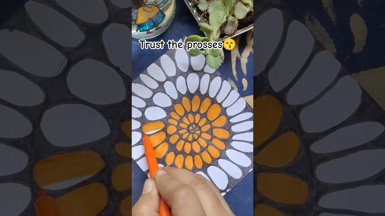 It is Satisfying and soooo easy 🥰🥰#art #ytshorts #shorts