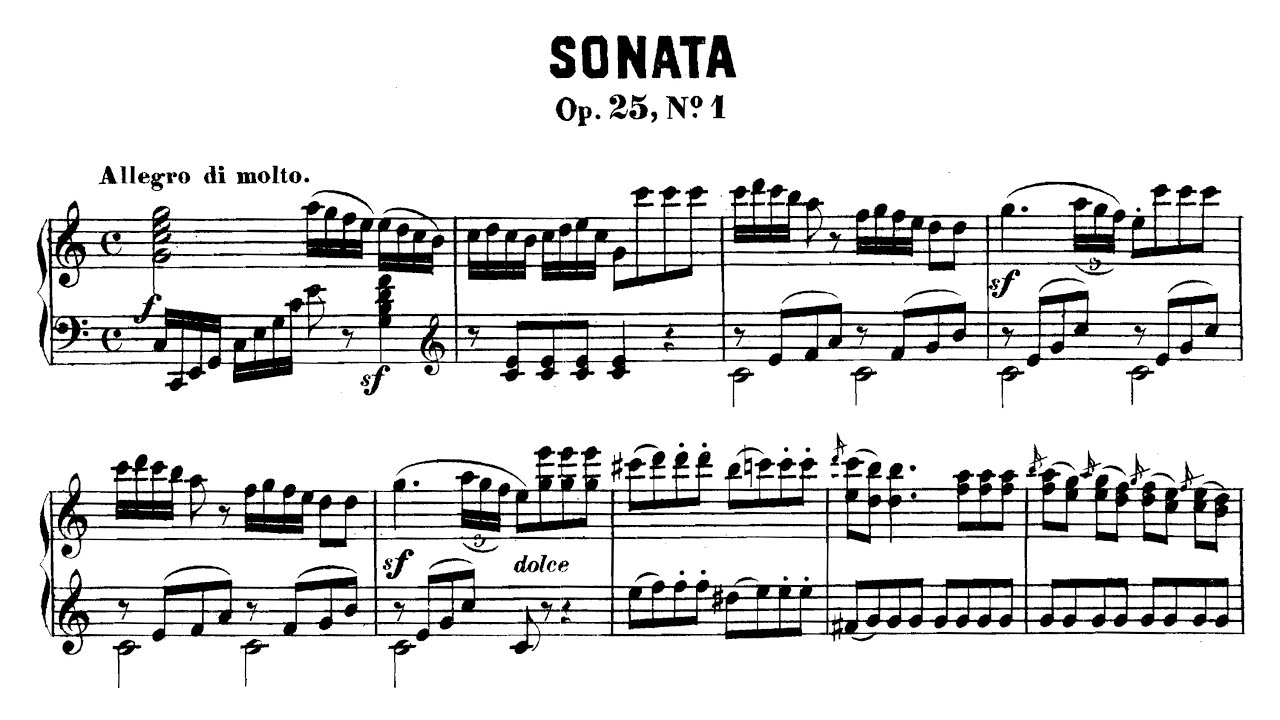 Muzio Clementi - Piano Sonata Op. 25 No. 1
