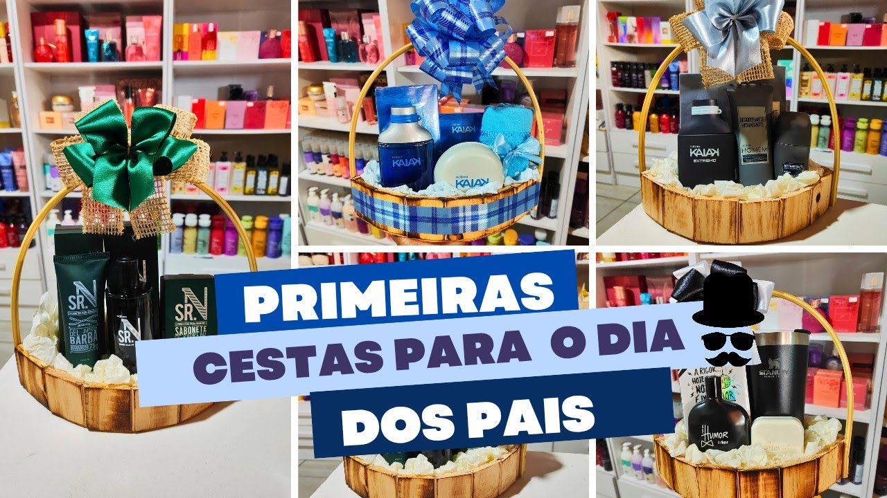 MONTANDO MINHAS PRIMEIRAS CESTAS PARA O DIA DOS PAIS! COM PRODUTOS DA NATURA!