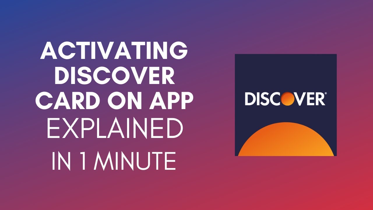How To Activate Discover Card On App (2025)