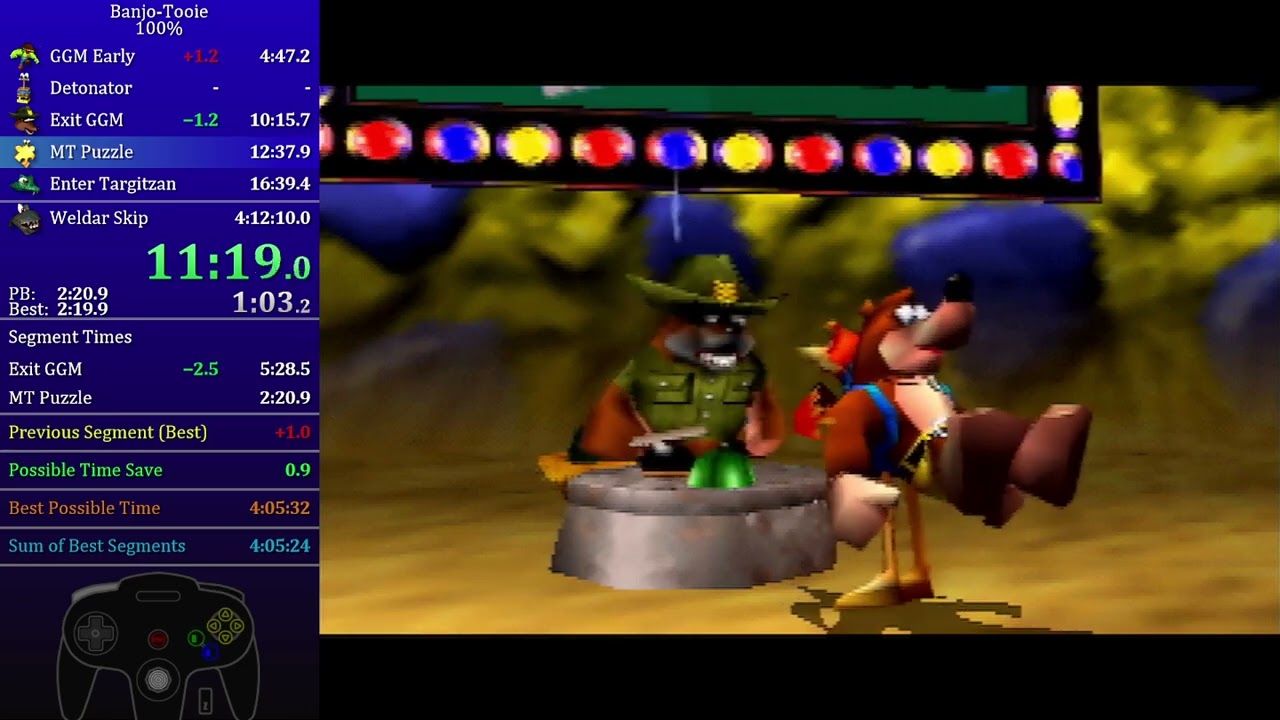 [Former WR] Banjo-Tooie 100% Speedrun in 4:11:47 (RTA)