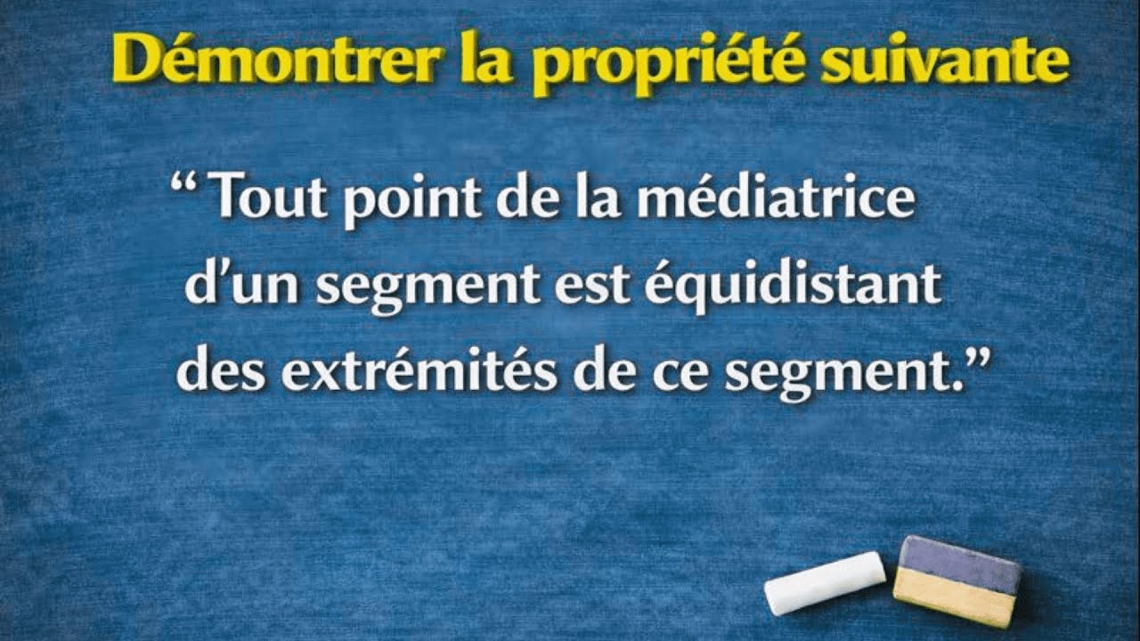 Démonstration simple et claire –Propriété de la médiatrice  | Mathématiques 5ᵉ