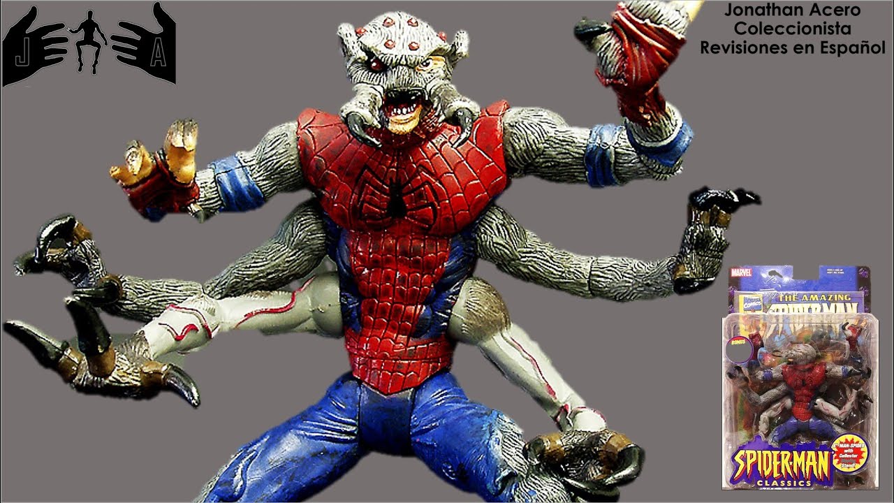 Man-Spider Spider-man Classics serie I Toy Biz Toy Review Jonathan Acero Revisiones en Español