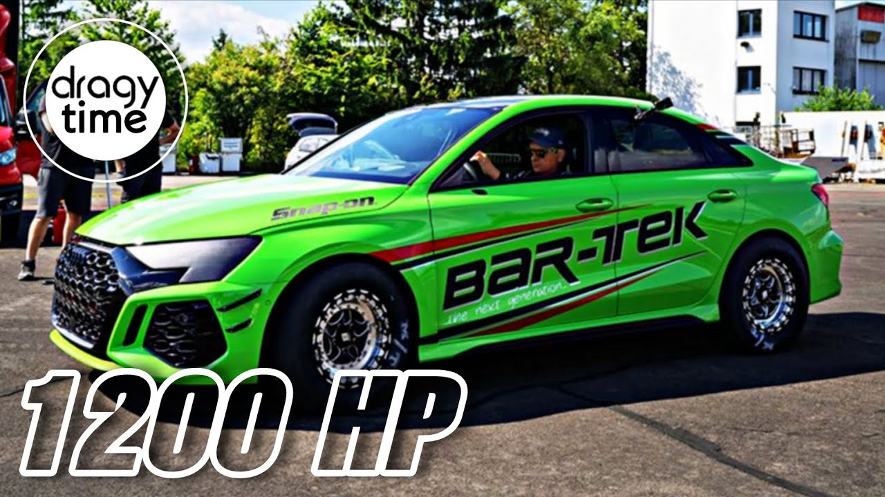 1200 HP Audi RS3 8Y Sedan Thor 1500 @Bar-TekMotorsport Acceleration from 100-200 Km/h & 60-130 mph 