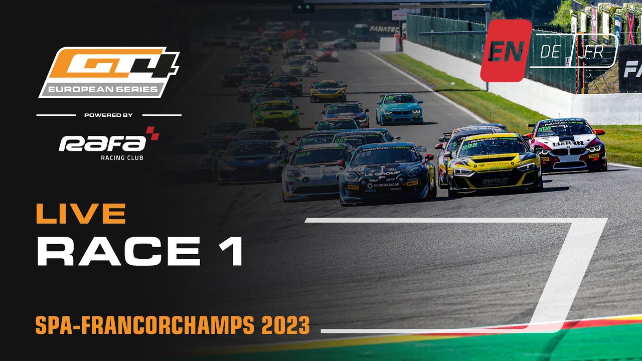 LIVE | Race 1 | Spa | GT4 European Series & GT4 Scandinavia powered by Pirelli