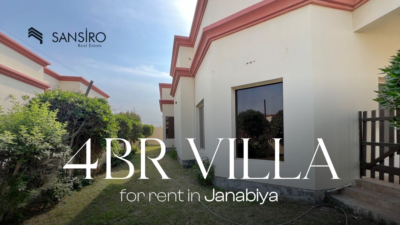Elegant 4BR Compound Villa with Garden For Rent In Janabiya