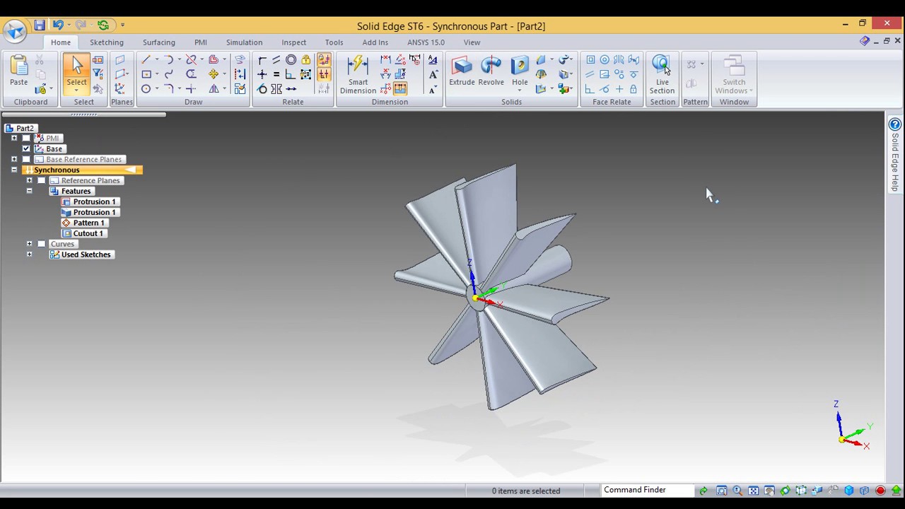 How to make a propeller in solid edge ST6
