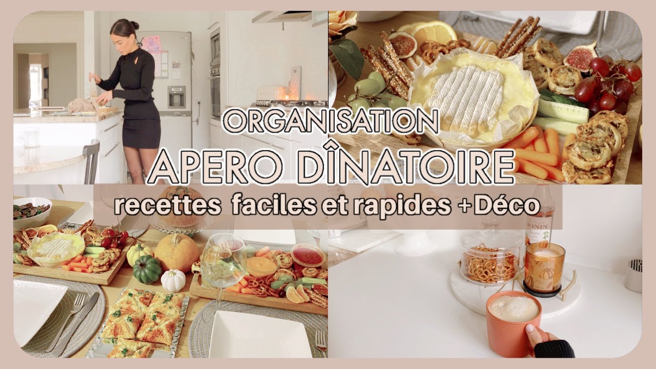 HELLO NOVEMBRE 🍁| Organisation Apéro Dînatoire , idée recettes faciles et déco | ANIBELLIE