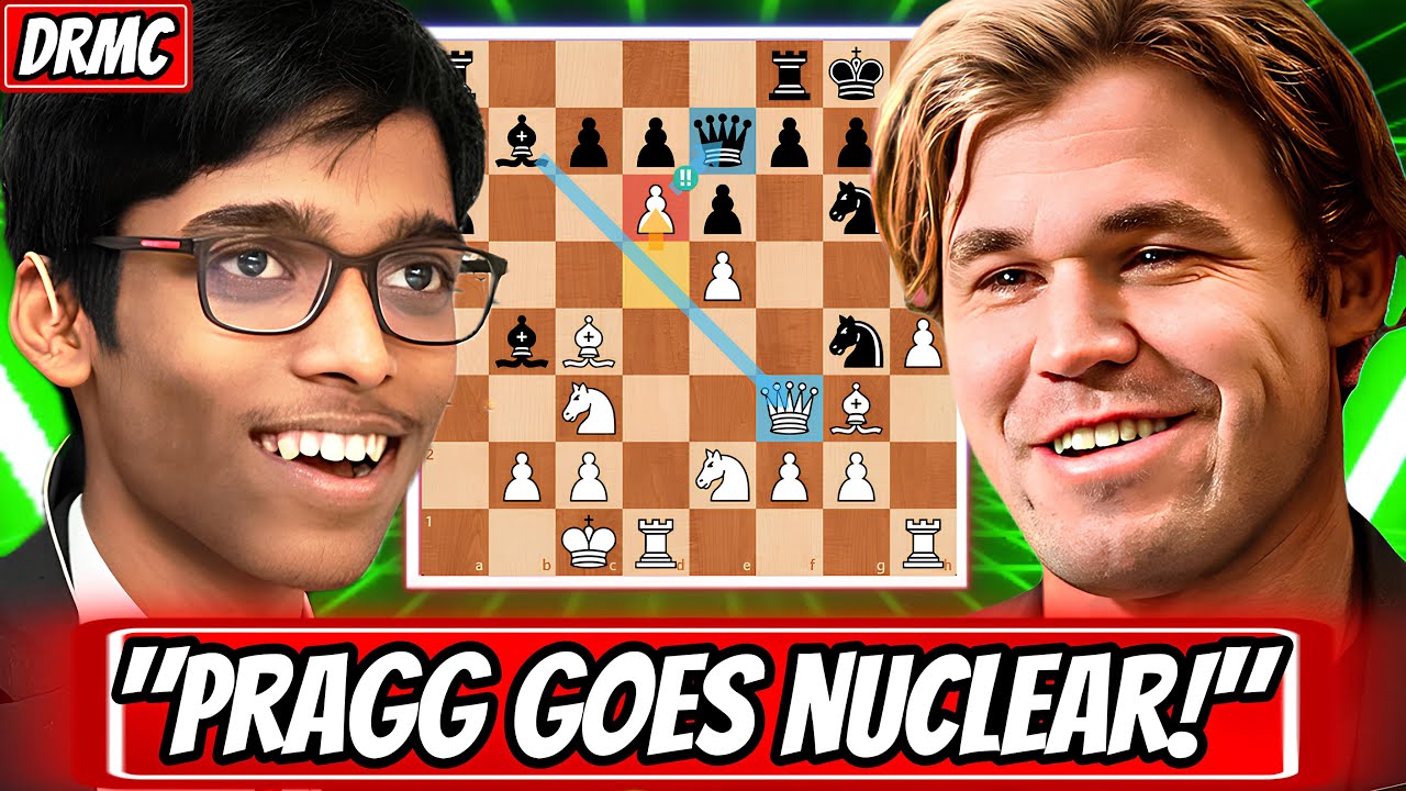Praggnanandhaa SHOCKS Magnus Carlsen w/ AGGRESSIVE London Opening! (Praggnanandhaa ATTACKS Magnus!)