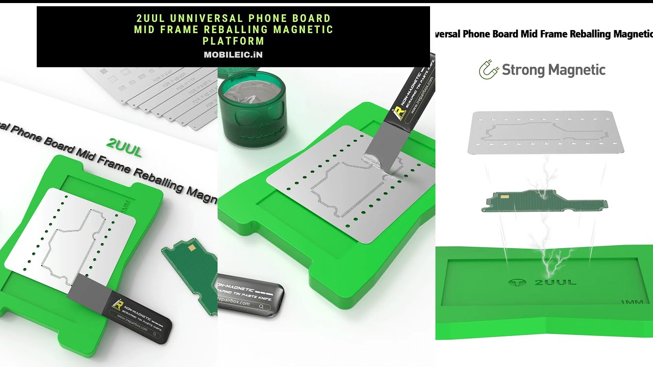 mobile stencil stand 2UUL Universal Phone Board Mid Frame Rebaling Magnetic Platform| stencil
