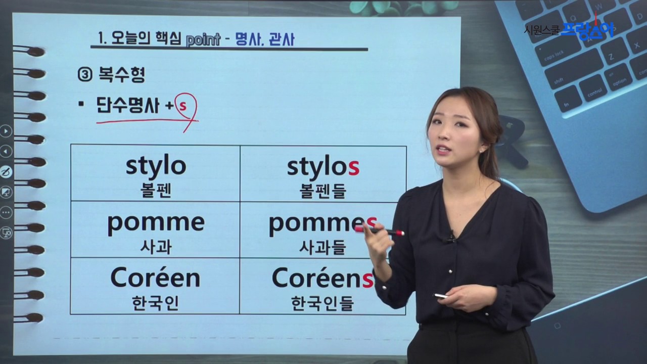 시원스쿨 프랑스어 기초문법 1탄 2강 - 프랑스어 성수일치, 프랑스어 관사 마스터 (정관사, 부정관사)