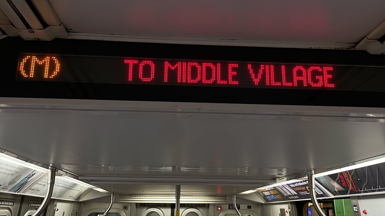 IND 6 Av Local: R160A (M) Train [Forest Hills-71 Av to Middle Village-Metropolitan Av #via53stV2]
