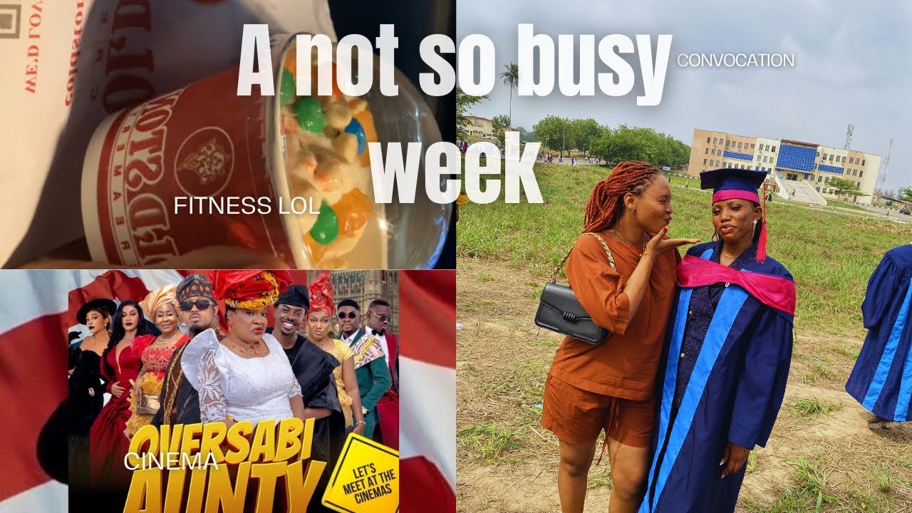 A very short vlog : Work | Cinema | Convocation | Fitness