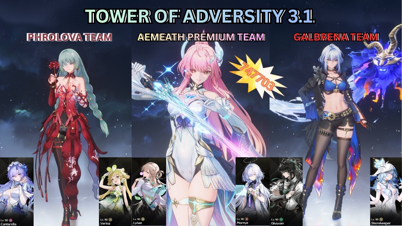 AEMEATH BEST DPS RIGHT NOW  |  WUTHERING WAVES TOWER OF ADVERSITY 3.1