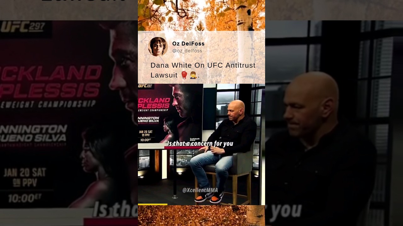 Dana White On UFC Antitrust Lawsuit 🥊👨‍⚖️. 