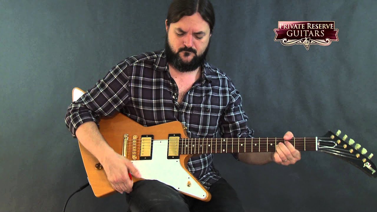 Gibson Custom 1958 Mahogany Explorer Lightly Aged Electric Guitar Natural