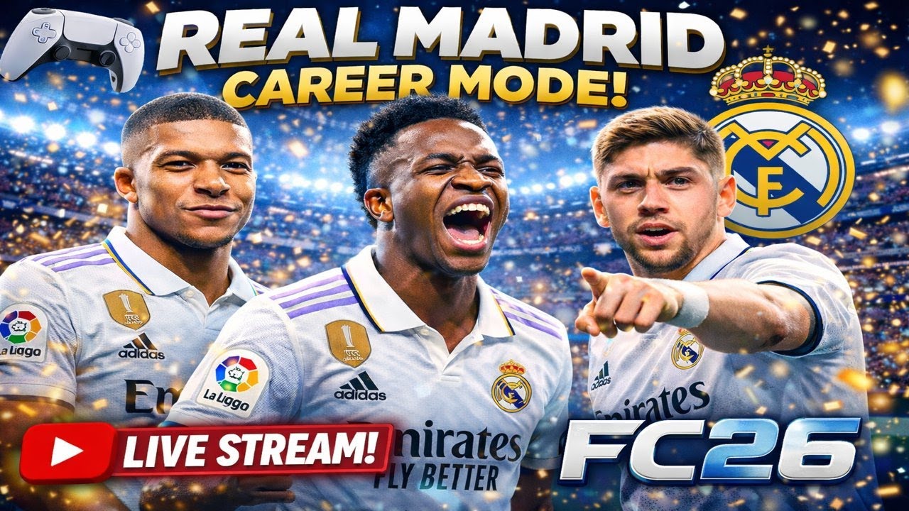 Real Madrid Career Mode Live FC26 Manager Career Mode on PS5