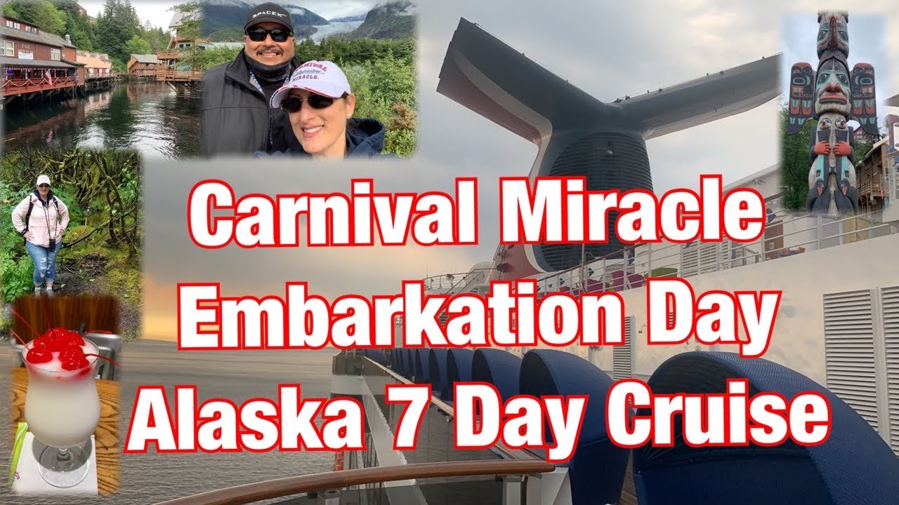 Embarkation Day on Carnival Miracle! Alaska 7 day Cruise~Sea Day~Tracy Arm Fjord!