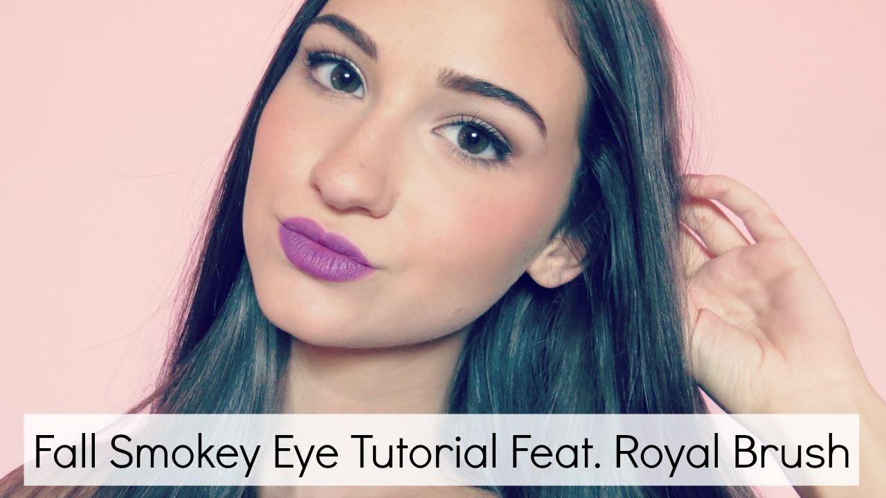 Fall Smokey Eye Makeup Tutorial (Full Face Coverage) Feat. Royal Brush || BeautyChickee