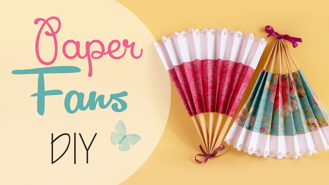 Tuto: Ventagli di Carta - ENG SUBS Paper Fans DIY