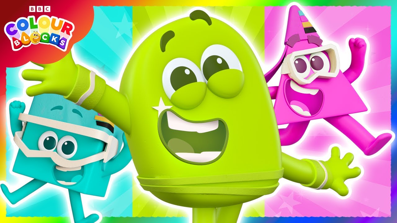 Bold & Bright - Cyan, Magenta, & Lime 🌞 | Learn Colours for Kids | @colourblocks