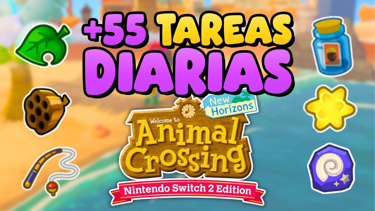 +55 actividades diarias por hacer en Animal Crossing New Horizons 🍃 Guía tutorial de Animal Crossing