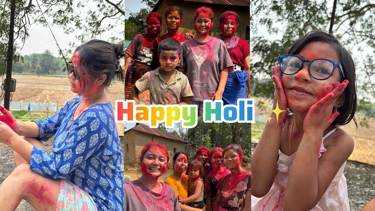 Happy Holi Jotono ✨// Naithok By Swkha 😆@Alishavlogs11 