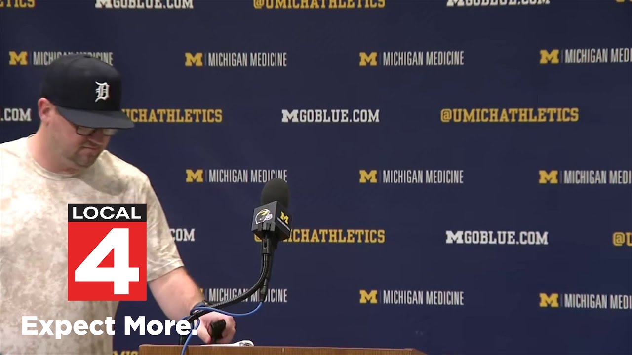 Jim Harbaugh discusses depth of Michigan football's offensive line for 2023