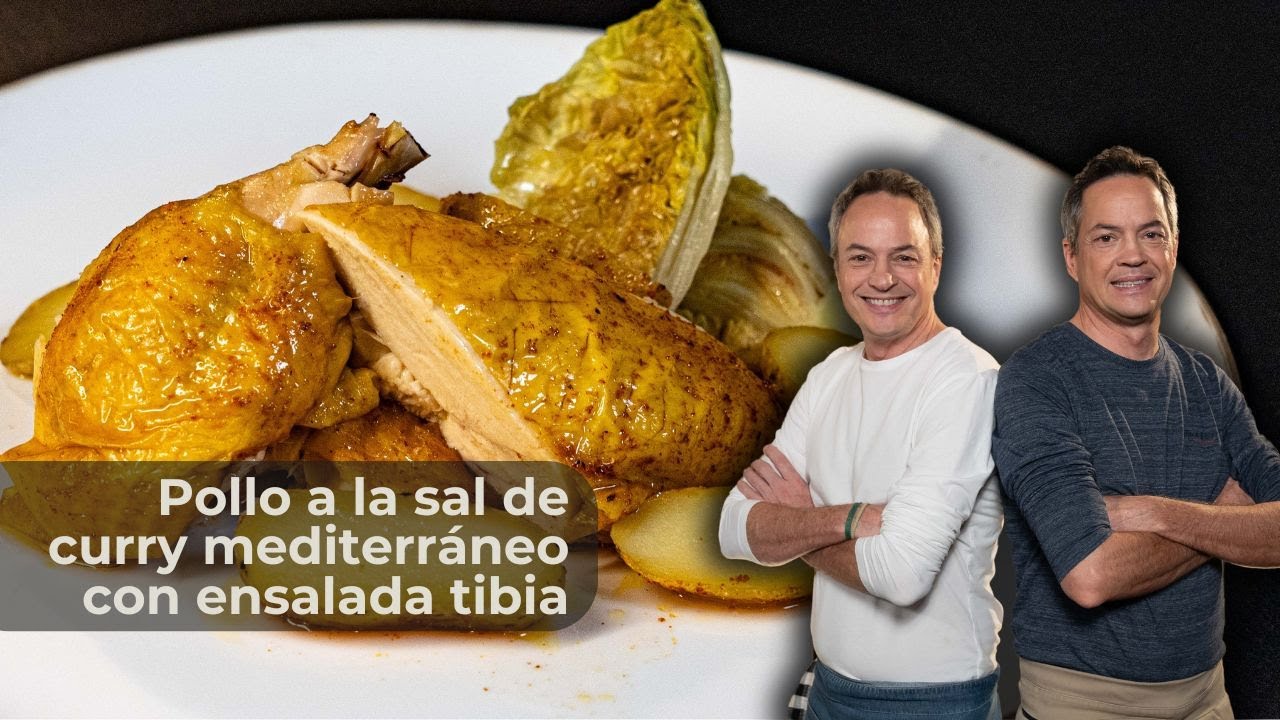 Pollo a la sal de curry mediterráneo con ensalada tibia 🍗🔥 | Hermanos Torres