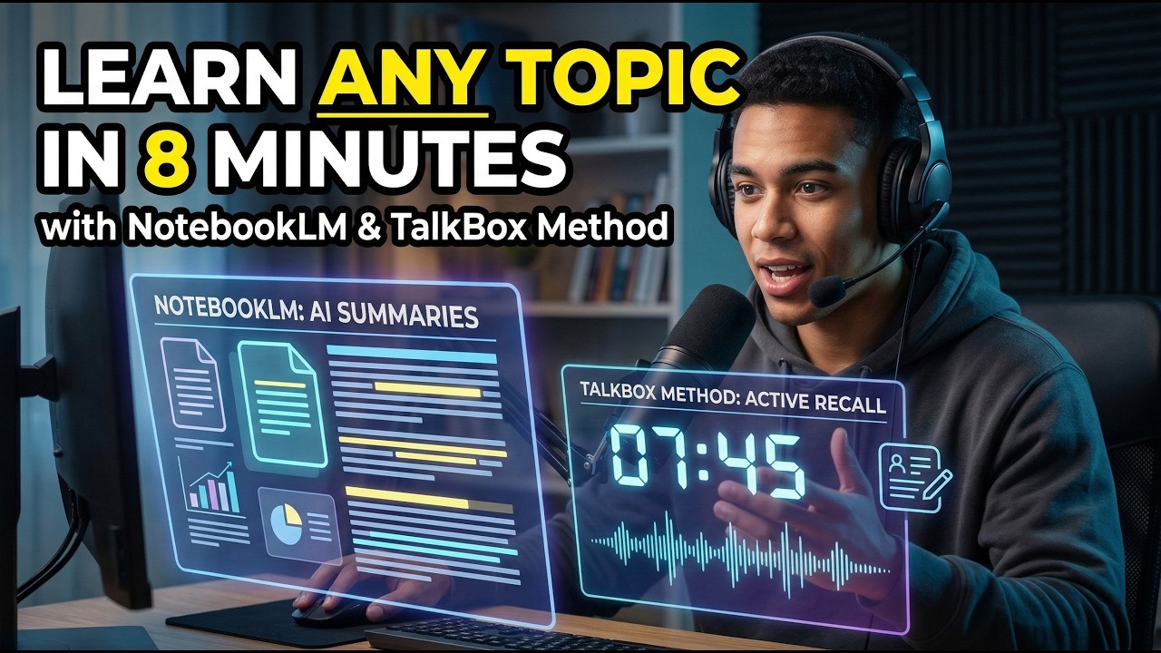 How to Learn ANY Topic in 8 Minutes with NotebookLM and the TalkBox Method