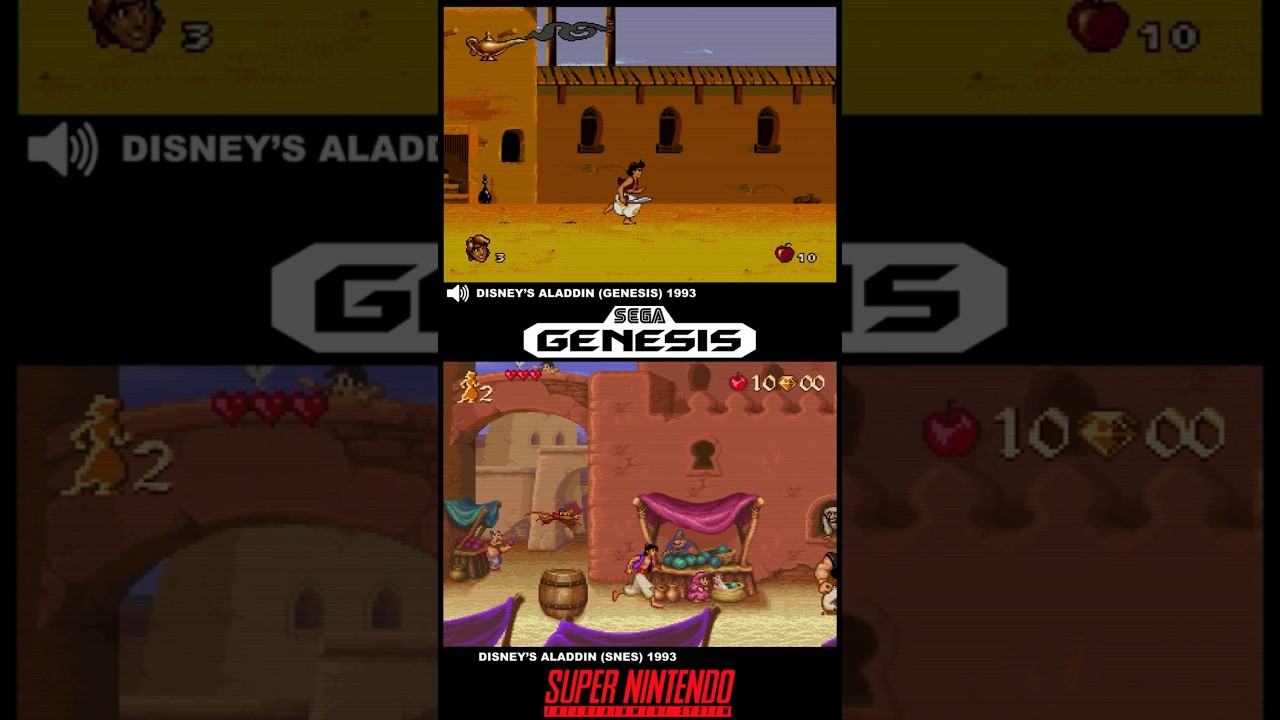 Disney's Aladdin | Genesis vs SNES | SEGA vs Nintendo