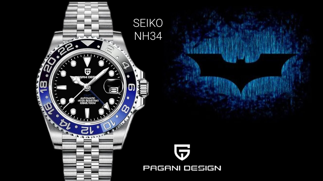 Pagani PD1662 / Rolex GMT Master II Batman Hommage / deutsch