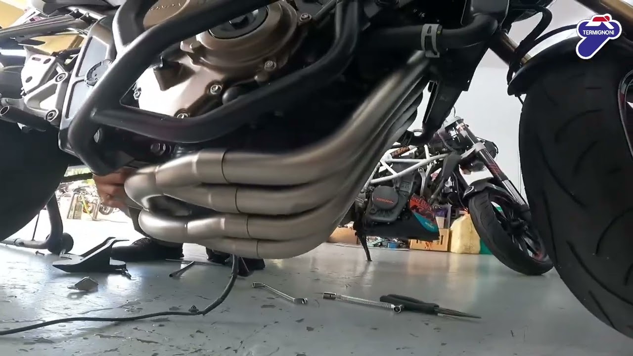 TERMIGNONI FOR HONDA CB650R / CBR650R #installation #fullsystem #exhaust #termignoni #cb650r #fyp