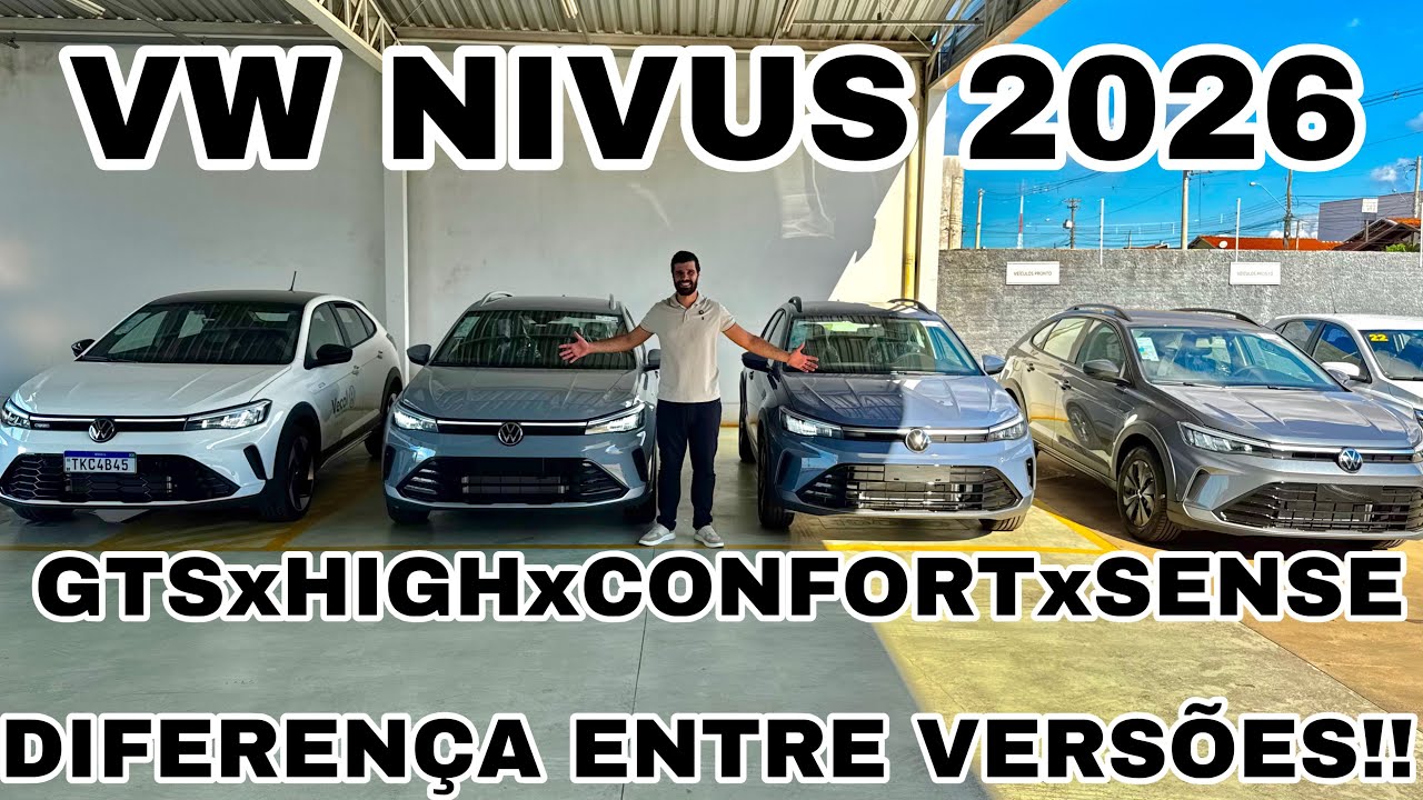 VOLKSWAGEN NIVUS 2026 | DIFERENÇAS ENTRE VERSÕES E PREÇOS ATUALIZADOS!!