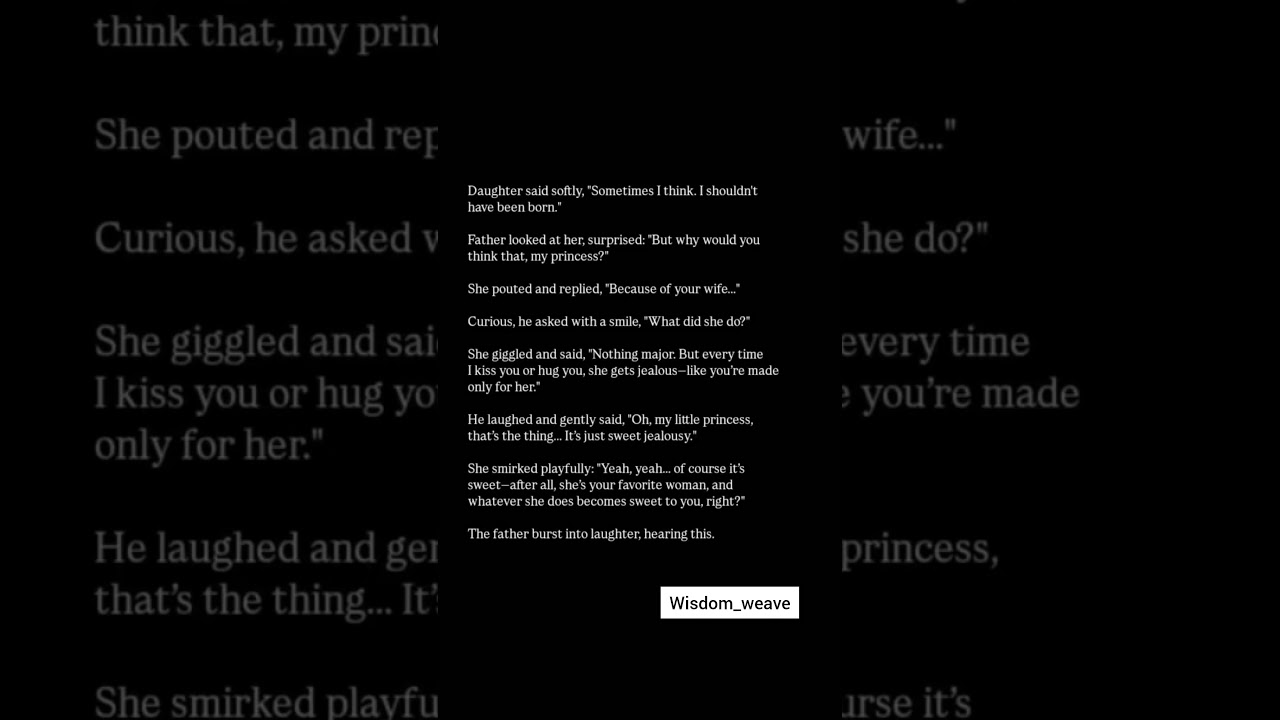 Sweet Father Daughter Bond ❤️ | Emotional Family Short Story | Wisdom Quotes Shorts