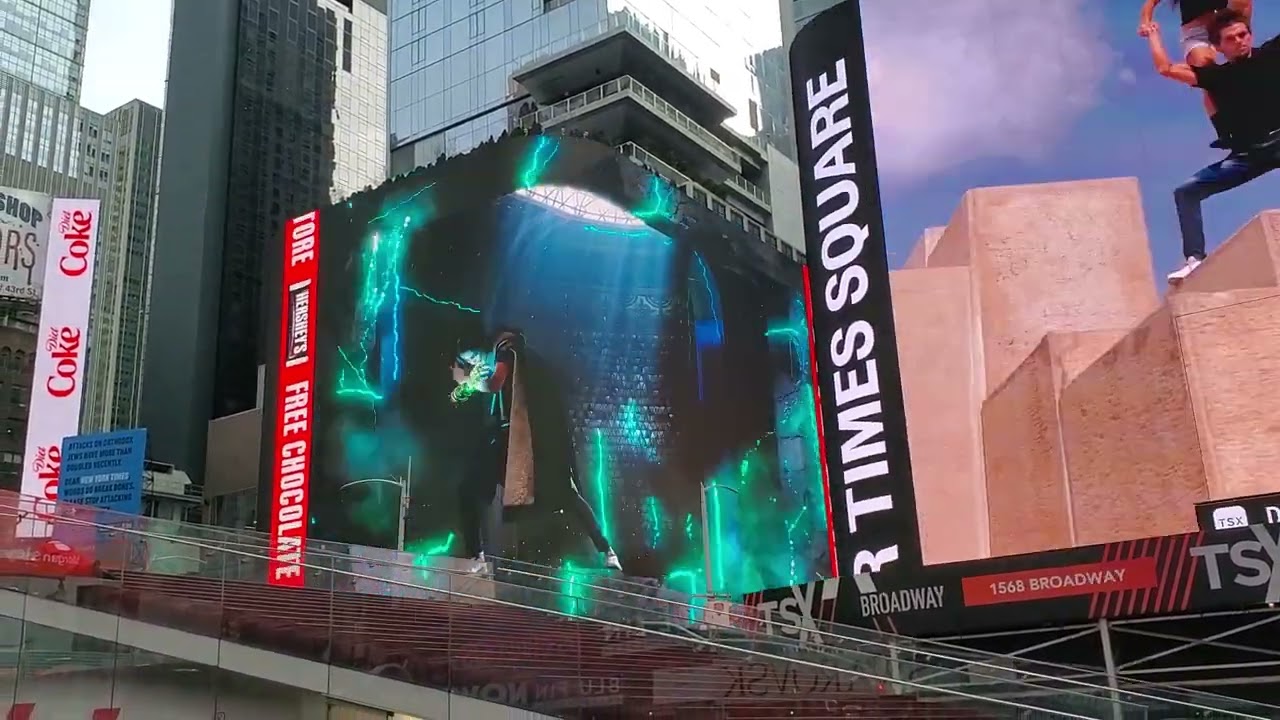 NEW Forspoken Square Enix 3D Billboard in Times Square New York City