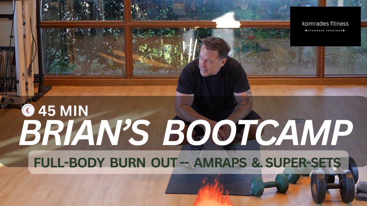 🔥 Killer 45 Min Dumbbell Bootcamp Workout 💪 Total Body AMRAPs, Supersets & Burnouts w/ Coach Brian!!