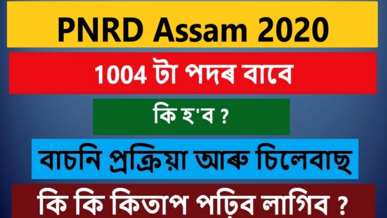 PNRD Assam Syllabus 2020 : Know Selection Process, Syllabus & Guide Books