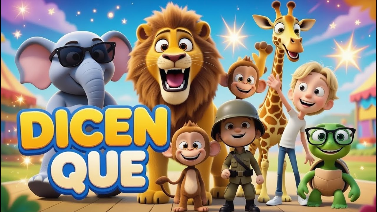 Dicen Que 🐘🐢🦁 | Canción Rock Infantil | Animal Rock Kids