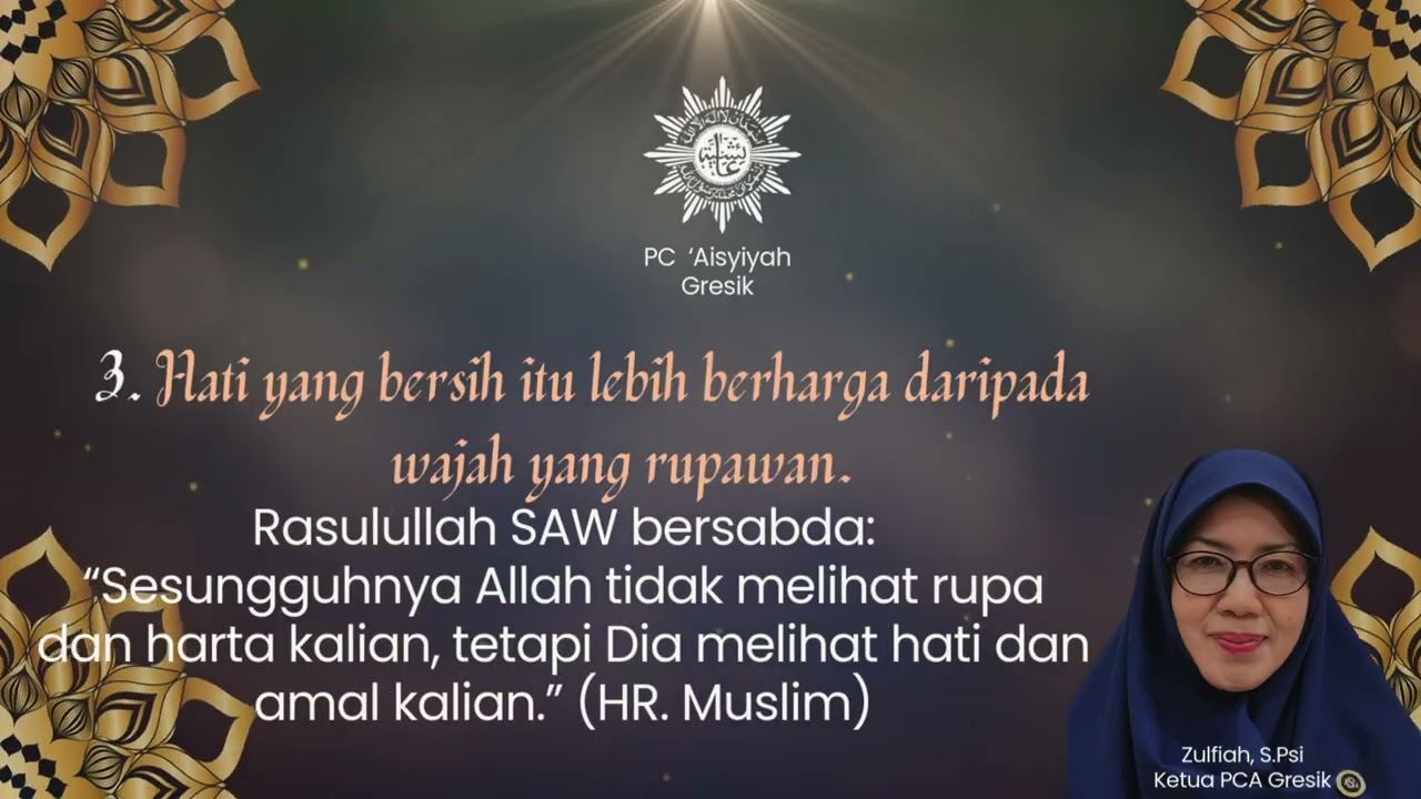 Kajian Ramadhan PCA Gresik oleh Ketua PCA Gresik, Ibu Zulfiah S.Psi #dakwahdigital  #mubalighot 